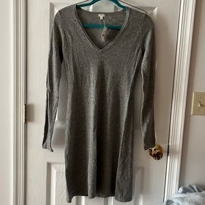 NWT J Crew grey long sleeve dress (3)